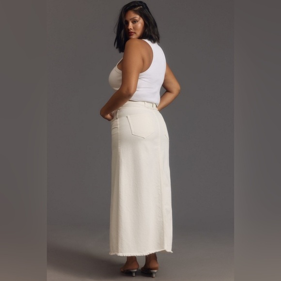 NWT Size 20W - The Madi Front-Slit Denim Skirt by Pilcro - Picture 3 of 16